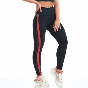 SIDE STRIPE LEGGING IN BLACK